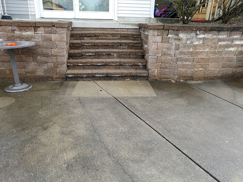 Concrete Cleaning Before